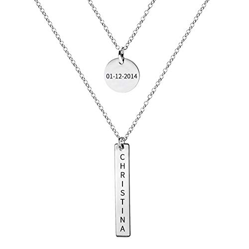 Bar Necklace Set for Moms