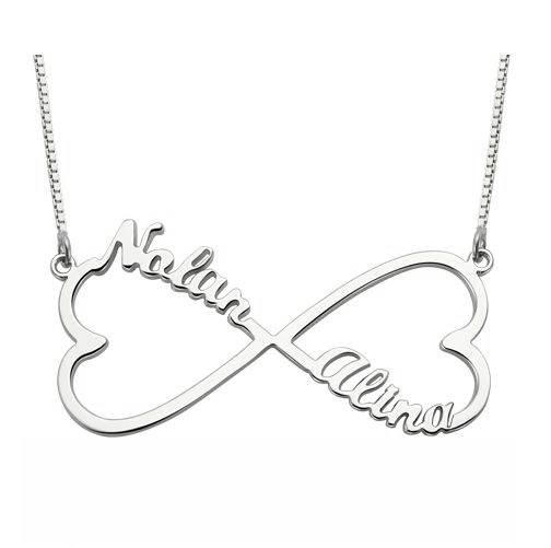 Personalized Heart Infinity Name Necklace